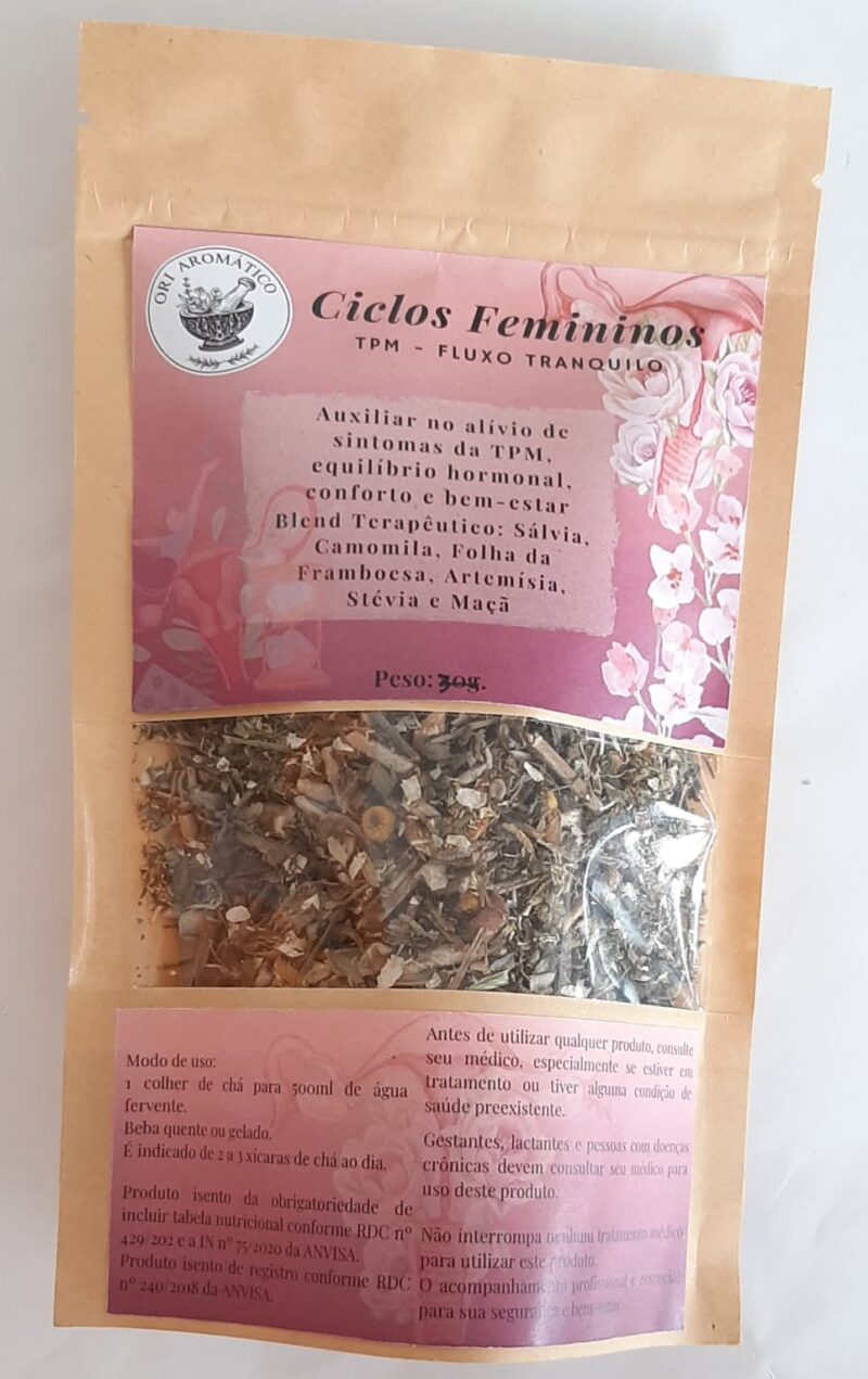 Chá - Blend Ciclos Femininos: TPM - Fluxo Tranquilo